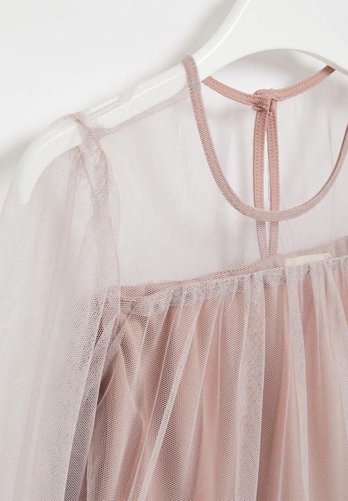 Superbalist Kids - Embroidered chiffon dress - rose lilac