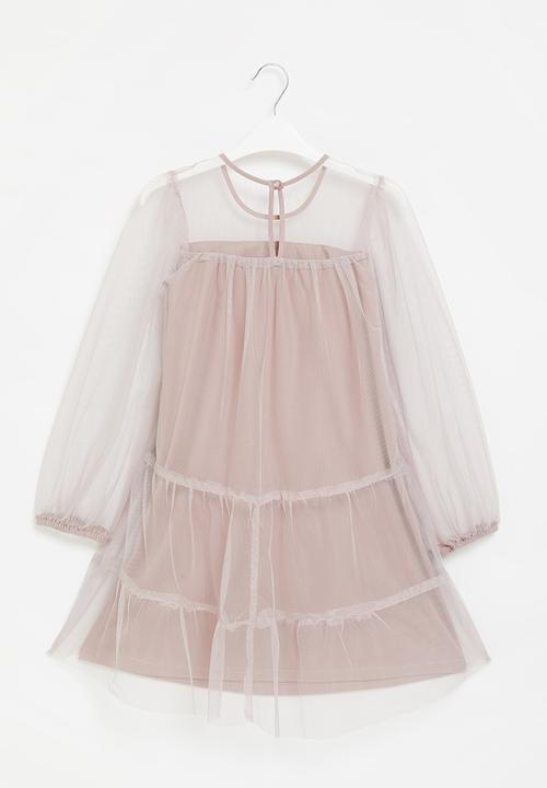 Superbalist Kids - Embroidered chiffon dress - rose lilac