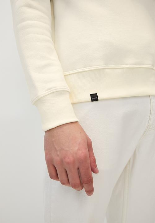 Superbalist - Brewer basic crew neck pullover sweat - white