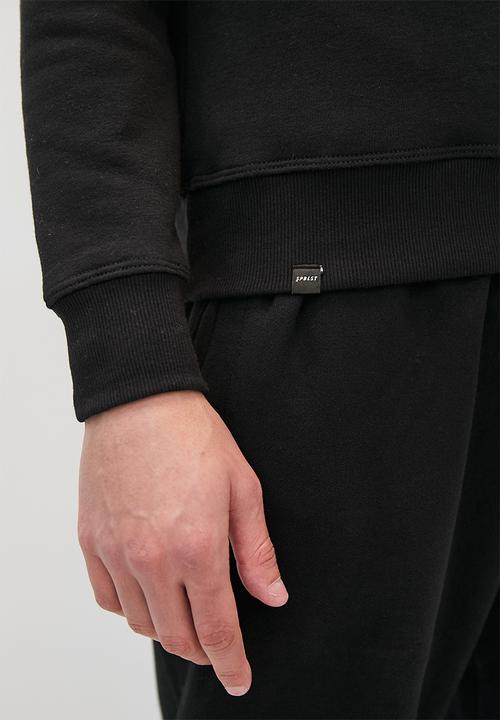 Superbalist - Brewer basic crew neck pullover sweat - black