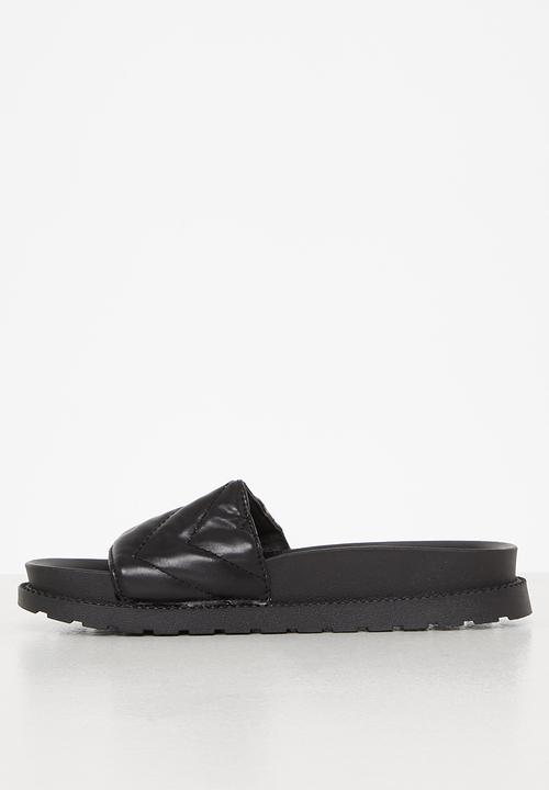 Seduction - Padded flatform slide - black