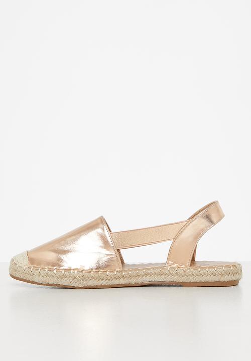 Butterfly Feet - Karla 6 slingback espadrille - rose gold
