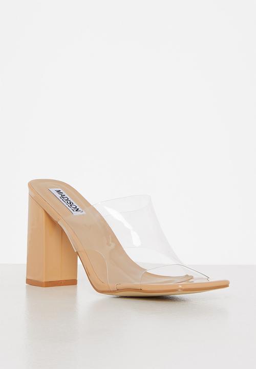 Madison® - Amanda mule block heel - clear 