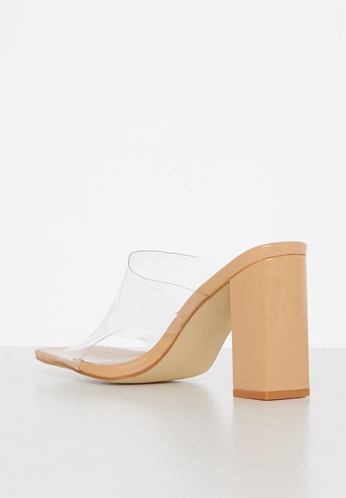 Madison® - Amanda mule block heel - clear 