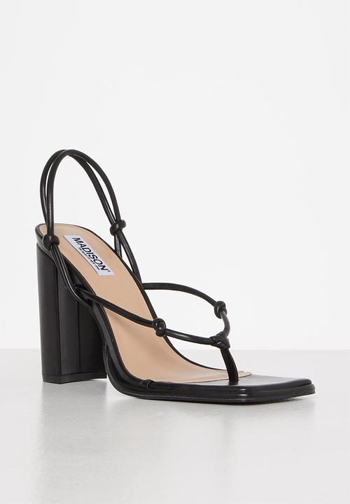Madison® - Aleah slingback block heel - black