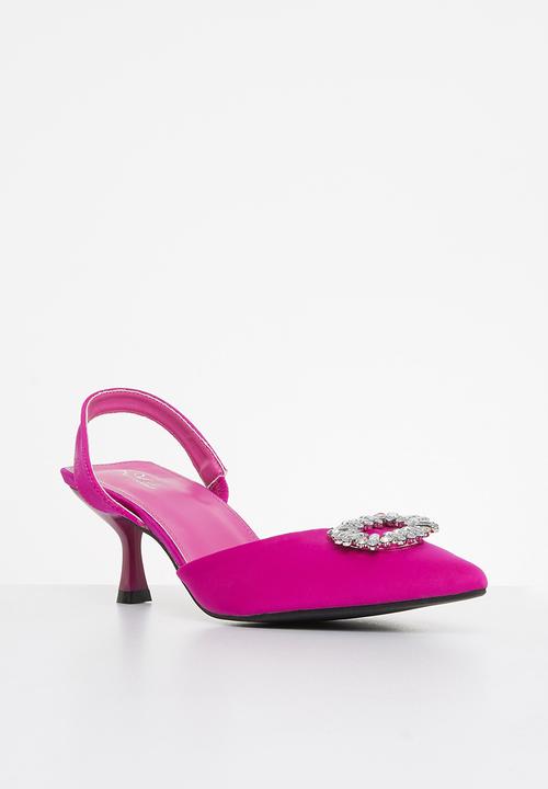 MILLA - Bonny bling detail slingback - pink