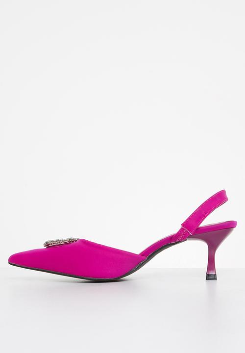MILLA - Bonny bling detail slingback - pink