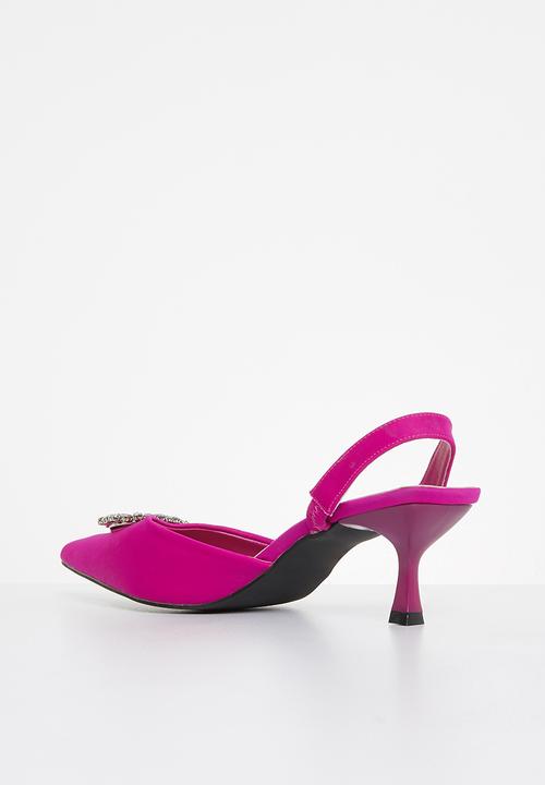 MILLA - Bonny bling detail slingback - pink