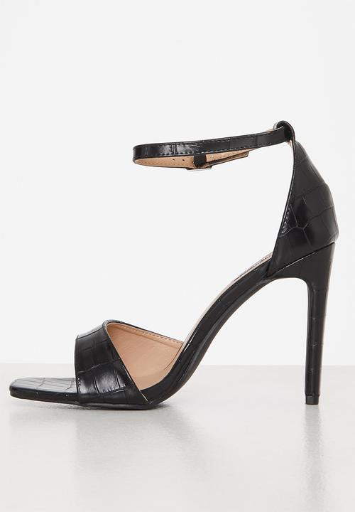 Madison® - Avis barely there block heel - black
