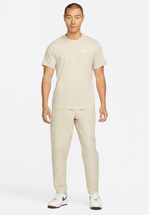 Nike - M nsw club tee - rattan & white