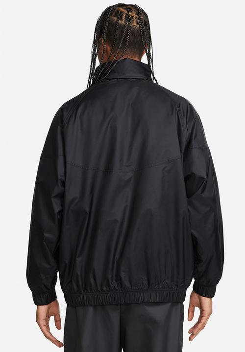 Nike - NSW woven windrunner anorak jacket - black & white