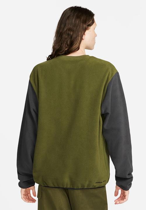Nike - NSW Therma-FIT Sports Utility Fleece Crew  - rough green