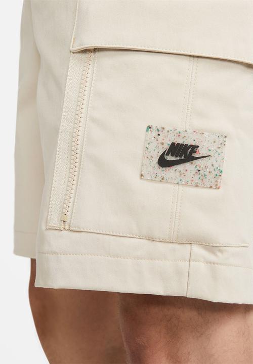 Nike - NSW spu woven short - rattan & safety orange