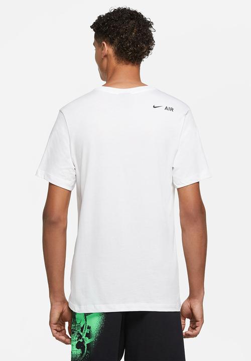 Nike - NSW Air Double Logo Print Tee - white