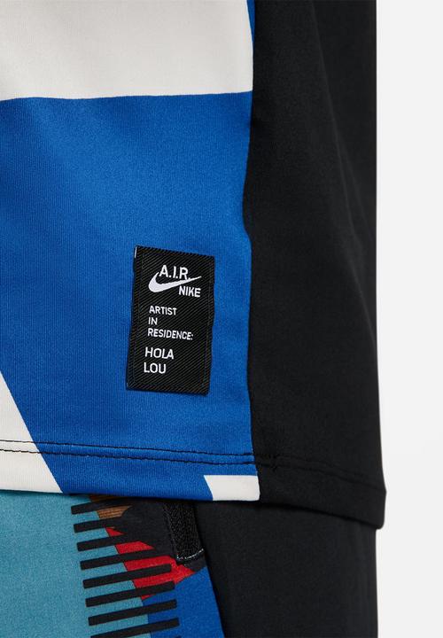 Nike -  A.I.R. Hola Lou Men's Mid Layer Running Top - black phantom