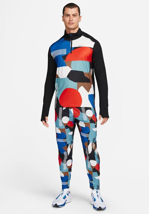 Nike -  A.I.R. Hola Lou Men's Mid Layer Running Top - black phantom