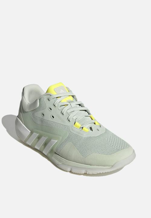 adidas Performance - Dropset trainer w - linen green/ftwr white/beam yellow