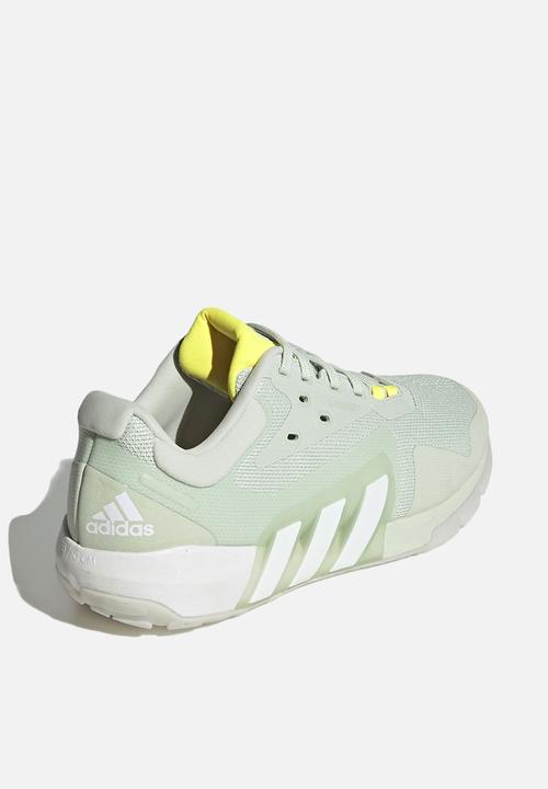 adidas Performance - Dropset trainer w - linen green/ftwr white/beam yellow