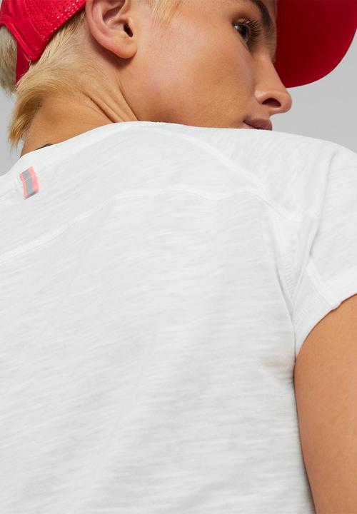 PUMA - Run logo short sleeve tee - puma white
