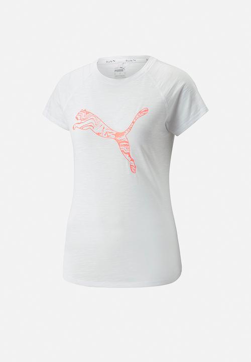 PUMA - Run logo short sleeve tee - puma white