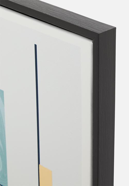 Sixth Floor - Geometric Marbling Framed