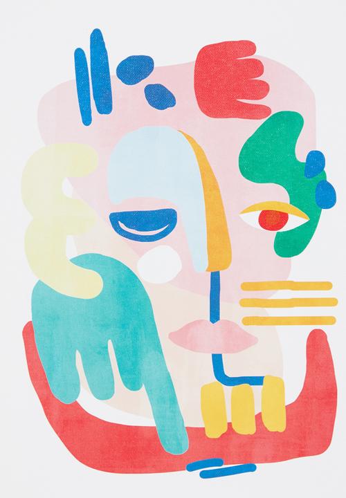 Sixth Floor - Abstract Man Framed