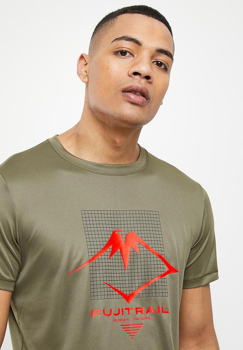 ASICS - Fujitrail logo short sleeve top - mantle green