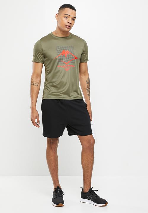 ASICS - Fujitrail logo short sleeve top - mantle green