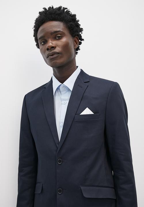 Superbalist - Cotton sateen suit jacket - navy