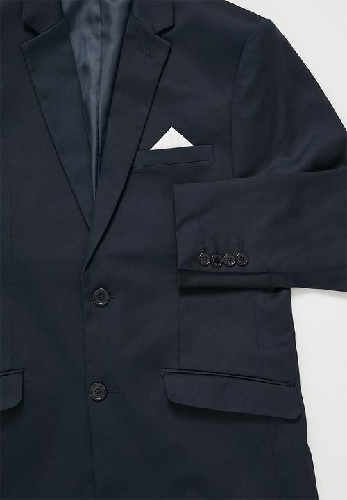Superbalist - Cotton sateen suit jacket - navy
