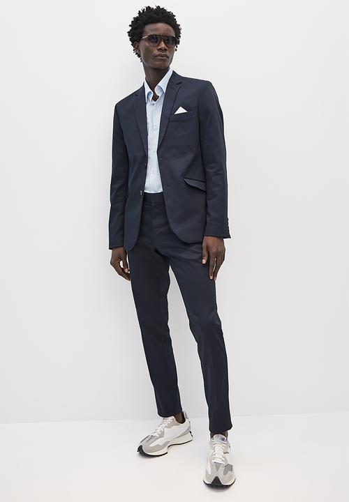 Superbalist - Cotton sateen suit jacket - navy