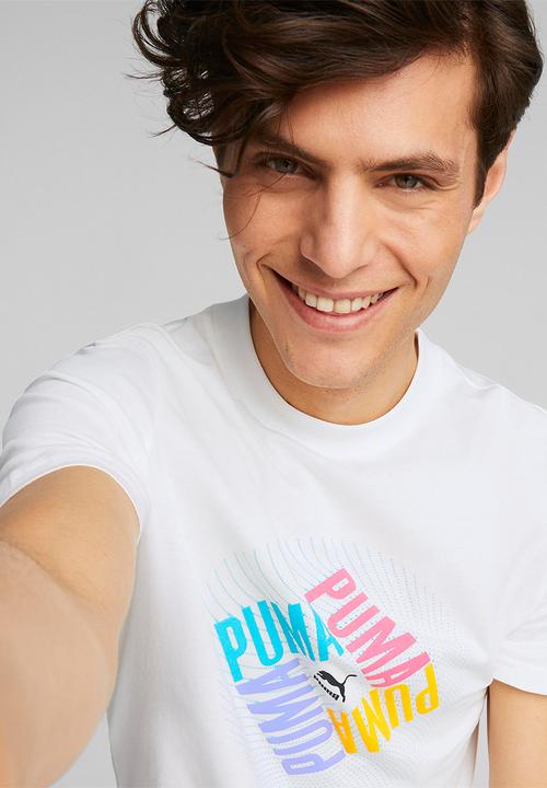 PUMA - Swxp graphic tee m puma - white