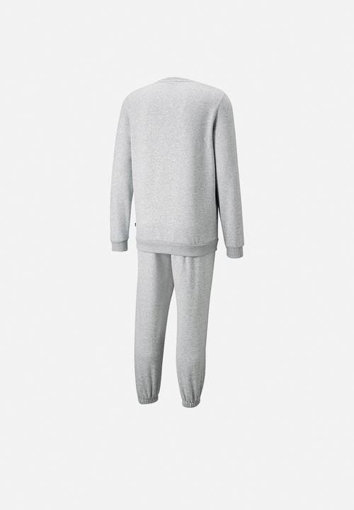 PUMA - Feel good sweat tracksuit set  - light gray 