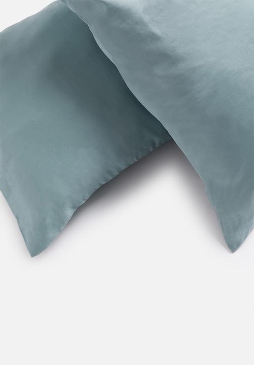 Sheraton Textiles - 400tc Egyptian cotton standard pillowcase set - duck egg