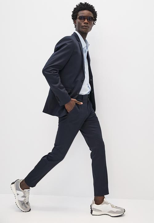 Superbalist - Cotton sateen suit trouser - navy