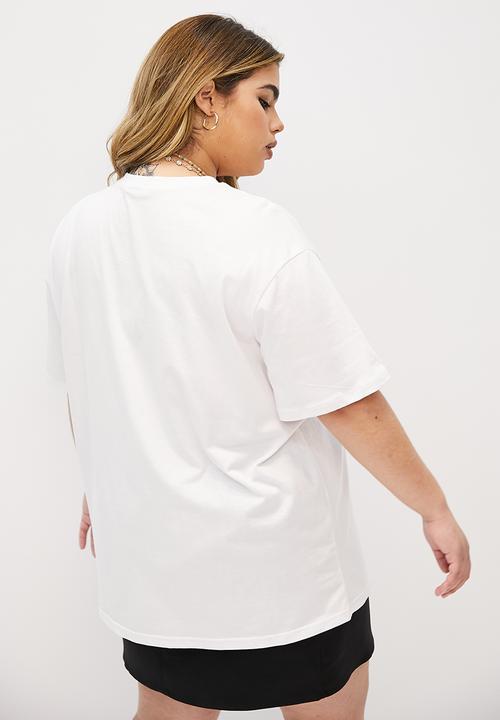 Blake - Oversized graphic tee - white