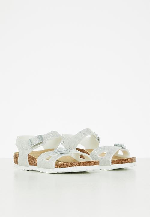 Birkenstock - Rio kids birko-flor - cosmic sparkle white