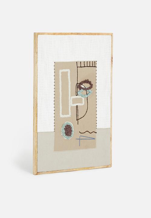 Sixth Floor - Ezra woven wall art - natural
