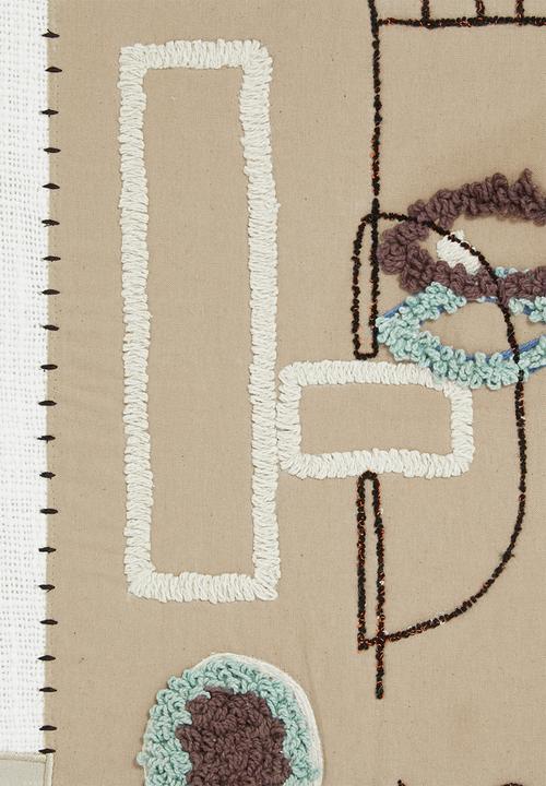 Sixth Floor - Ezra woven wall art - natural