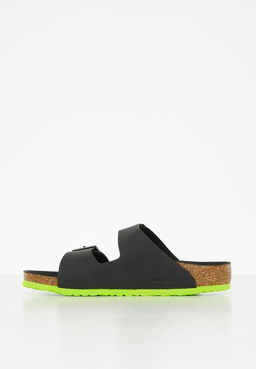 Birkenstock - Arizona desert soil - black & lime