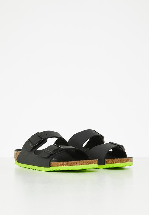 Birkenstock - Arizona desert soil - black & lime