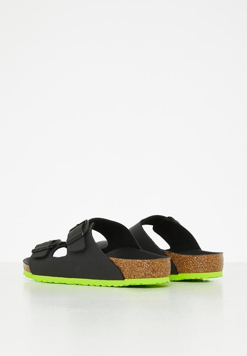 Birkenstock - Arizona desert soil - black & lime