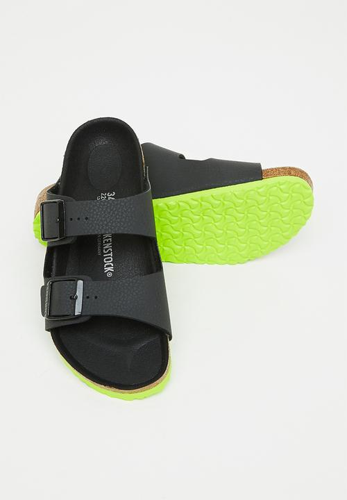Birkenstock - Arizona desert soil - black & lime