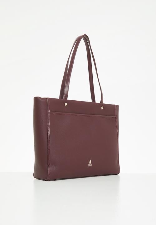POLO - Lyon casual tote - bloodstone