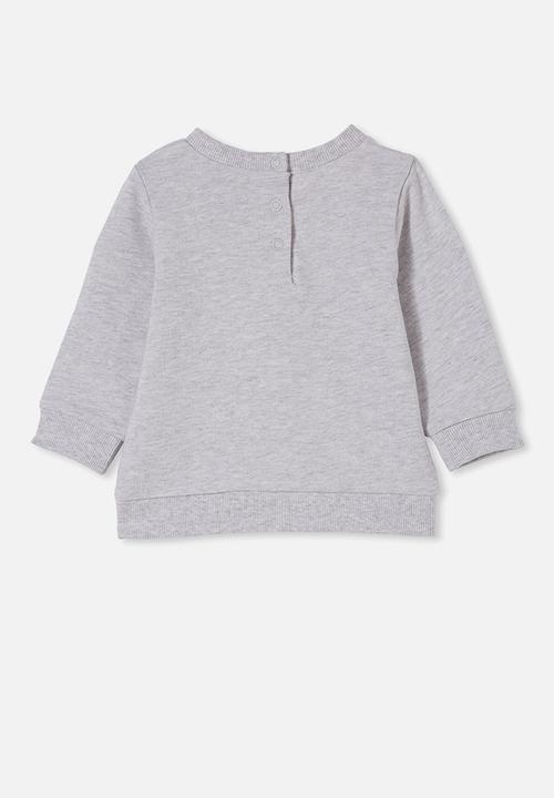 Cotton On - Spencer sweater lcn - lcn yal cloud marle/yale bulldog
