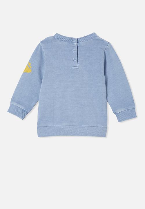 Cotton On - Spencer sweater lcn - lcn ucl dusty blue/ucla bear