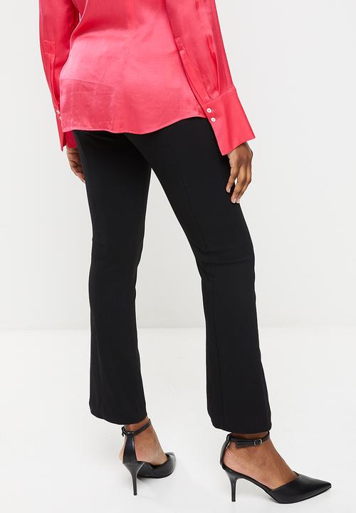 MANGO - Trousers bootcut - black
