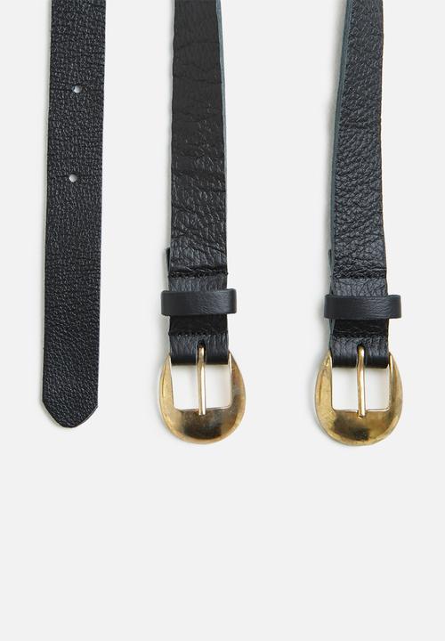 Superbalist - Sophia leather belt - black