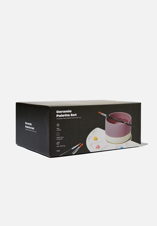 Typo - Ceramic paint palette set - pale lilac