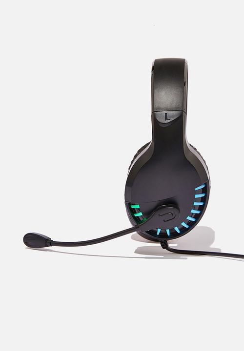 Typo - Mic drop led headphone - black